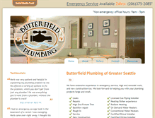 Tablet Screenshot of butterfieldplumbing.com